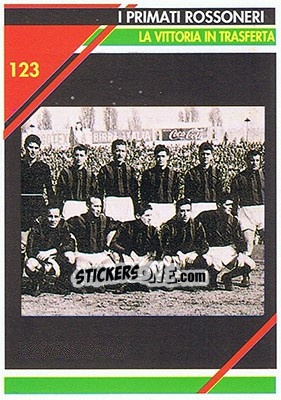 Sticker La vittoria in trasferta - Milan 1992-1993 n. 123 - Masters Cards