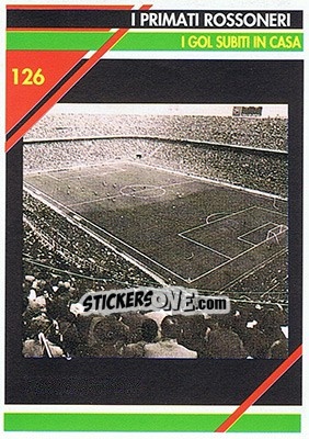 Sticker I gol subiti in casa - Milan 1992-1993 n. 126 - Masters Cards