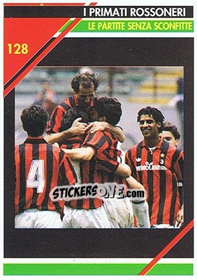Figurina Le partite senza sconfitte - Milan 1992-1993 - Masters Cards