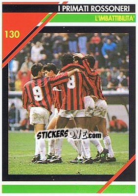 Cromo L'imbattibilita' - Milan 1992-1993 - Masters Cards