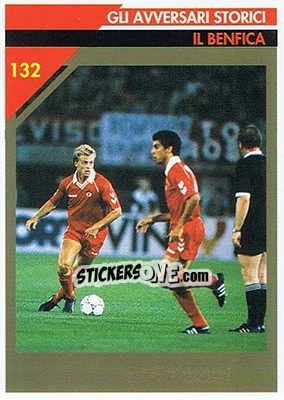 Cromo Il Benfica (Jonas Thern) - Milan 1992-1993 n. 132 - Masters Cards