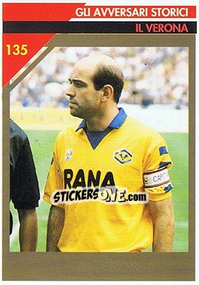 Sticker Il Verona (Pietro Fanna) - Milan 1992-1993 n. 135 - Masters Cards