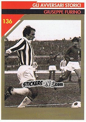 Figurina Giuseppe Furino - Milan 1992-1993 - Masters Cards