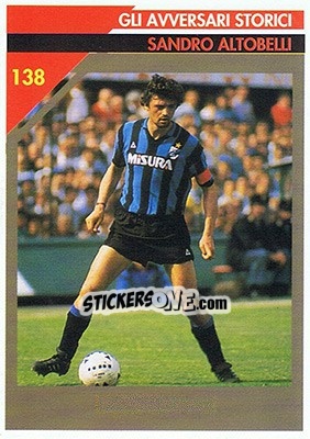 Sticker Sandro Altobelli - Milan 1992-1993 n. 138 - Masters Cards
