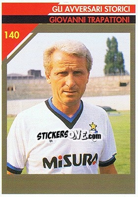 Sticker Giovanni Trapattoni - Milan 1992-1993 - Masters Cards
