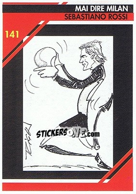 Sticker Sebastiano Rossi - Milan 1992-1993 - Masters Cards