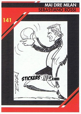 Sticker Sebastiano Rossi - Milan 1992-1993 n. 141 - Masters Cards