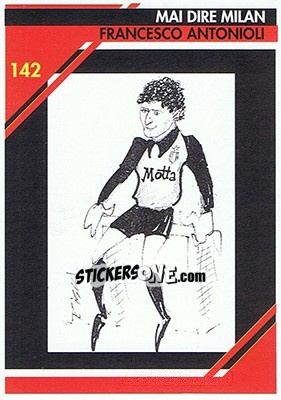 Sticker Francesco Antonioli - Milan 1992-1993 n. 142 - Masters Cards