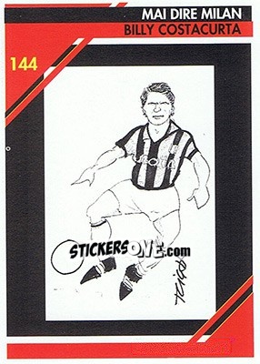 Sticker Alessandro Costacurta - Milan 1992-1993 n. 144 - Masters Cards