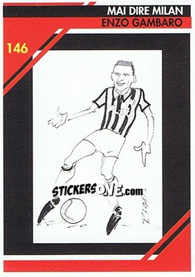 Sticker Enzo Gambaro - Milan 1992-1993 - Masters Cards