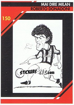 Sticker Roberto Donadoni - Milan 1992-1993 n. 150 - Masters Cards