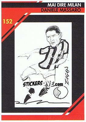 Sticker Daniele Massaro - Milan 1992-1993 - Masters Cards