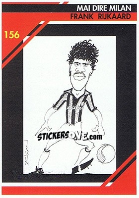 Sticker Frank Rijkaard - Milan 1992-1993 n. 156 - Masters Cards