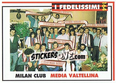 Figurina Milan club Media Valtellina