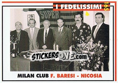 Figurina Milan club Franco Baresi-Nicosia