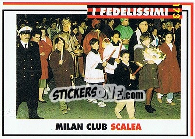 Sticker Milan club Scalea - Milan 1992-1993 n. 173 - Masters Cards