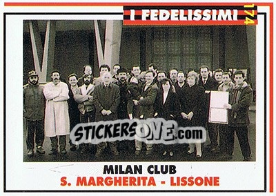 Sticker Milan club Santa Margherita-Lissone - Milan 1992-1993 - Masters Cards