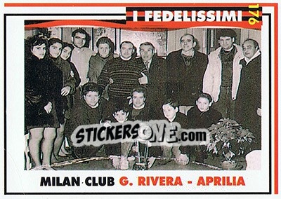 Sticker Milan club Gianni Rivera-aprilia