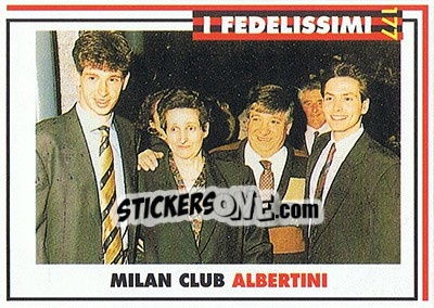 Sticker Milan club Demetrio Albertini - Milan 1992-1993 n. 177 - Masters Cards