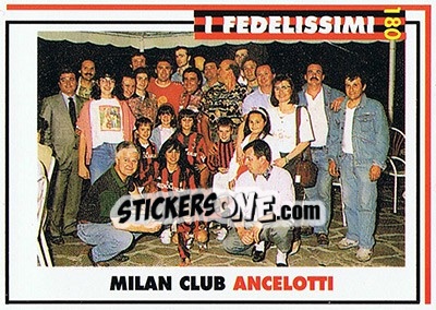 Figurina Milan Club Carlo Ancelotti