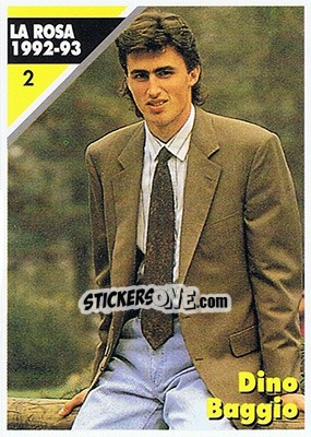 Sticker Dino Baggio - Juventus Turin 1992-1993 n. 2 - Masters Cards