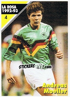 Sticker Andreas Möller - Juventus Turin 1992-1993 n. 4 - Masters Cards