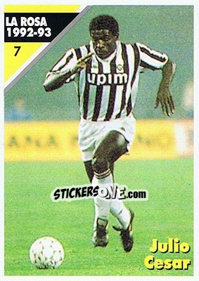 Sticker Julio Cesar - Juventus Turin 1992-1993 n. 7 - Masters Cards