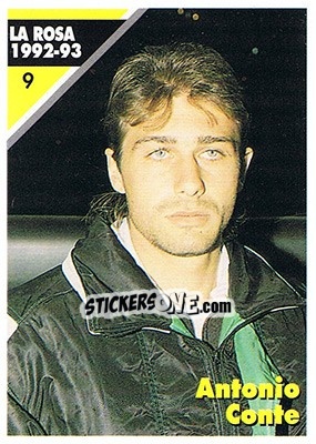 Sticker Antonio Conte - Juventus Turin 1992-1993 n. 9 - Masters Cards