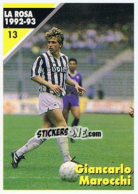 Sticker Giancarlo Marocchi - Juventus Turin 1992-1993 n. 13 - Masters Cards