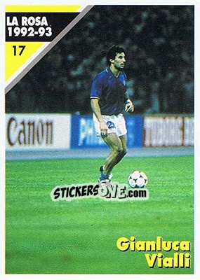 Sticker Gianluca Vialli - Juventus Turin 1992-1993 n. 17 - Masters Cards