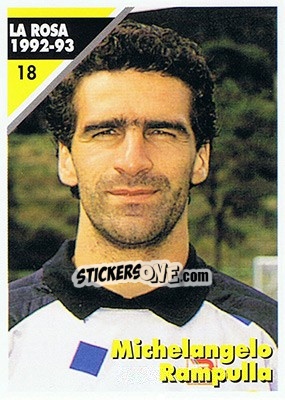 Cromo Michelangelo Rampulla - Juventus Turin 1992-1993 n. 18 - Masters Cards