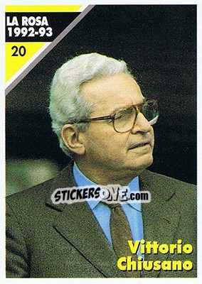 Sticker Vittorio Chiusano - Juventus Turin 1992-1993 - Masters Cards