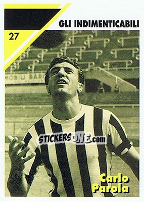 Sticker Carlo Parola - Juventus Turin 1992-1993 - Masters Cards