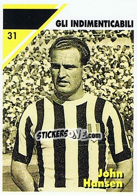 Sticker John Hansen - Juventus Turin 1992-1993 - Masters Cards