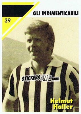 Sticker Helmut Haller - Juventus Turin 1992-1993 n. 39 - Masters Cards