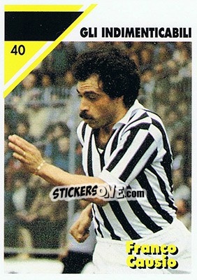 Figurina Franco Causio - Juventus Turin 1992-1993 - Masters Cards