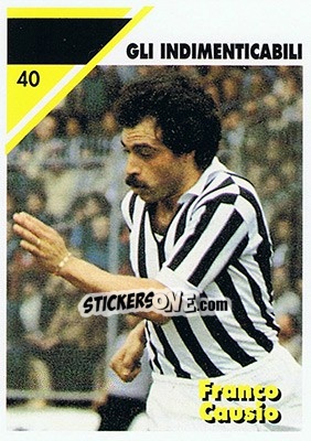 Sticker Franco Causio - Juventus Turin 1992-1993 n. 40 - Masters Cards