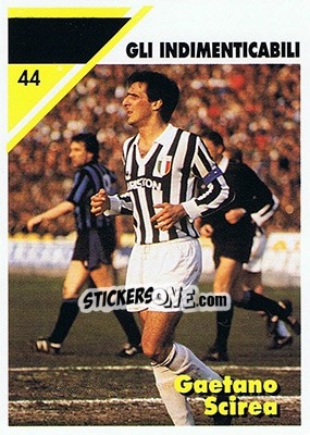Cromo Gaetano Scirea - Juventus Turin 1992-1993 - Masters Cards