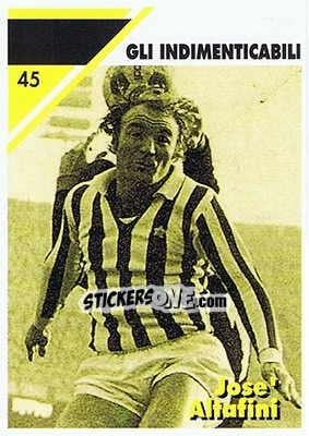 Sticker Jose' Altafini - Juventus Turin 1992-1993 - Masters Cards