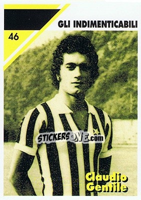 Sticker Claudio Gentile - Juventus Turin 1992-1993 n. 46 - Masters Cards