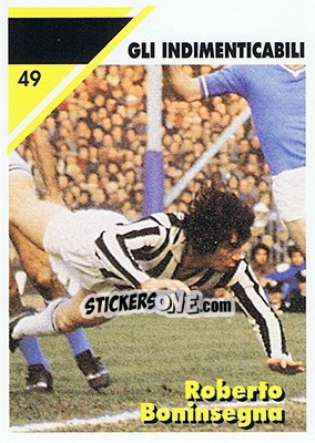 Sticker Roberto Boninsegna - Juventus Turin 1992-1993 - Masters Cards