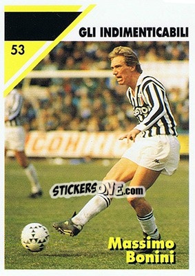 Sticker Massimo Bonini - Juventus Turin 1992-1993 n. 53 - Masters Cards