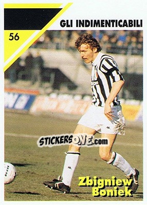 Sticker Zbigniew Boniek - Juventus Turin 1992-1993 n. 56 - Masters Cards
