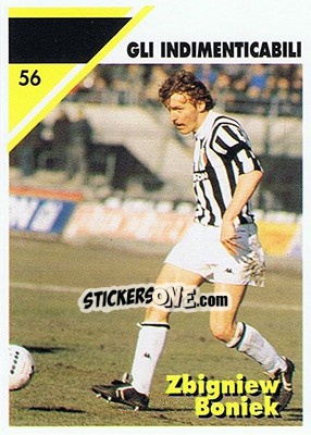 Cromo Zbigniew Boniek - Juventus Turin 1992-1993 - Masters Cards