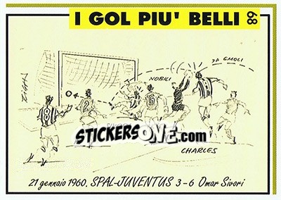 Figurina Spal-Juventus 3-6 (1960; Sivori)