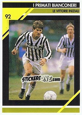 Figurina Le Vittorie Iniziali - Juventus Turin 1992-1993 n. 92 - Masters Cards