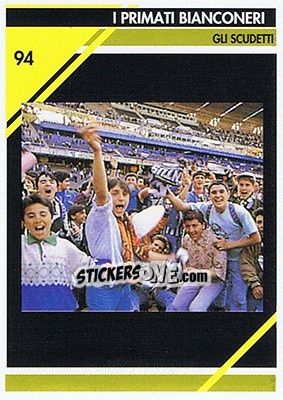 Figurina Gli Scudetti - Juventus Turin 1992-1993 - Masters Cards