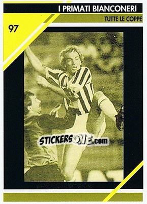 Cromo Tutte le coppe - Juventus Turin 1992-1993 n. 97 - Masters Cards