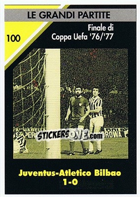 Figurina Juventus-Atletico Bilbao 1-0  1976/77 - Juventus Turin 1992-1993 - Masters Cards