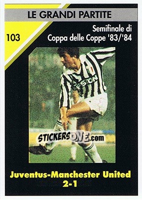 Sticker Juventus-Manchester United 2-1  1983/84